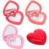 ABOOFAN 4Pcs Empty Heart Shape Eyeshadow Lipstick Palette Makeup Palette with Mirror Empty Makeup Containers for Young Teens, Girls or Women Valentines Present view 1