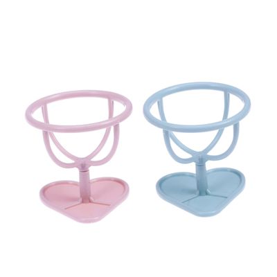 2pcs Drying Sponge Beauty Stand Women Dry Holder Light Display Blue + Puff Shelf Blenders for Makeup Bracket Ladies Rack Gourd and Pink Make Sponges Wet Plastic Powder Storage Up