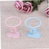 2pcs Drying Sponge Beauty Stand Women Dry Holder Light Display Blue + Puff Shelf Blenders for Makeup Bracket Ladies Rack Gourd and Pink Make Sponges Wet Plastic Powder Storage Up view 2