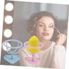 2pcs Drying Sponge Beauty Stand Women Dry Holder Light Display Blue + Puff Shelf Blenders for Makeup Bracket Ladies Rack Gourd and Pink Make Sponges Wet Plastic Powder Storage Up view 3