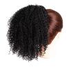 Hair Chignon 8-24 Inch African Curly Ponytail Hair Extensions Hair Clips with Drawstring Hair Slices Ponytail Real Hair Extensions Bun Hair Pieces for Women ( Color : Brass , Size : 22inch(150g) ) view 3
