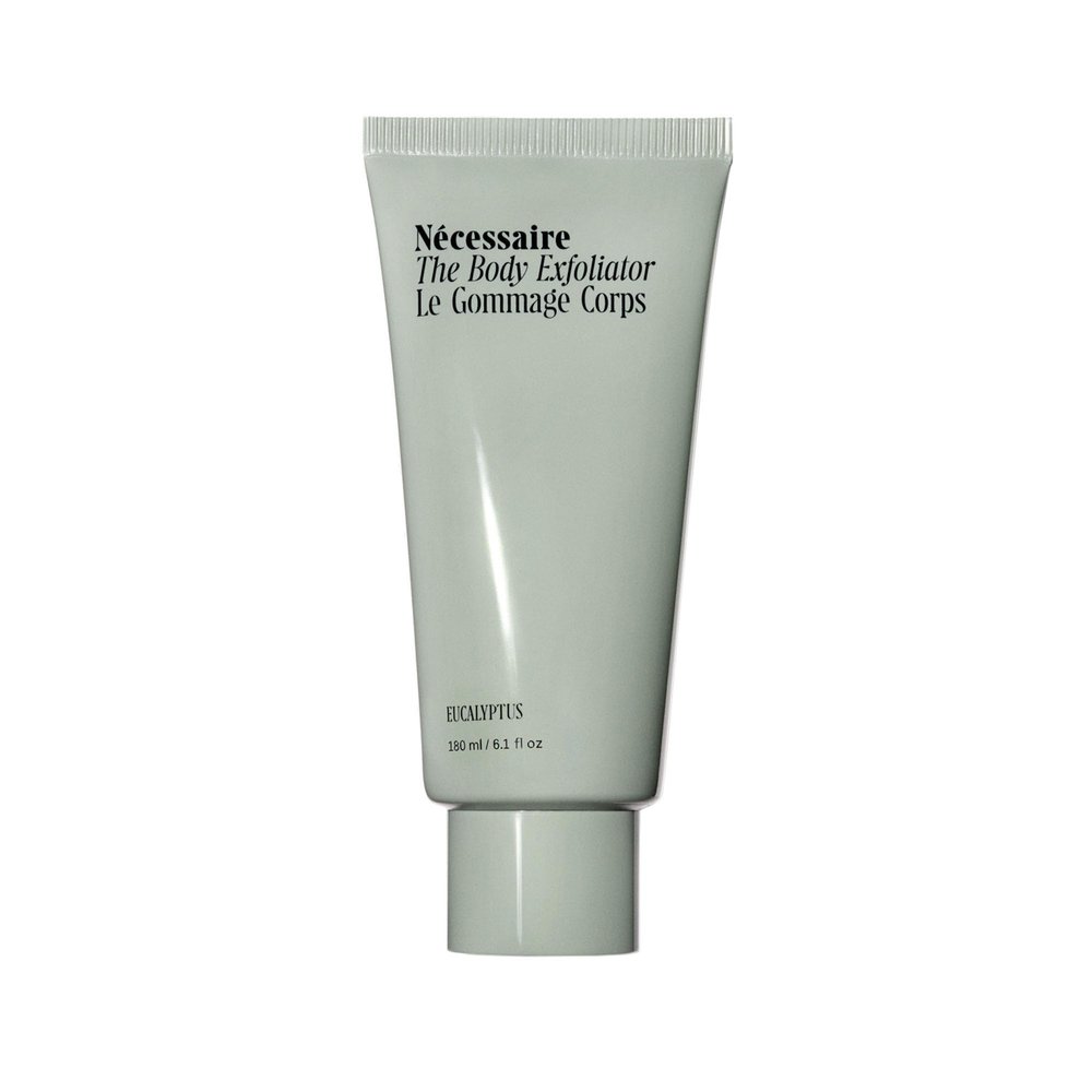 Ncessaire The Body Exfoliator. Eucalyptus. AHA/BHA/PHA. Resurface Skin. Smooth KP and Rough Patches. Hypoallergenic. Dermatologist-Tested. 180 ml / 6.1 fl oz