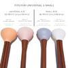 brush bubble Small Silicone Makeup Brush Covers for Travel, A Storage & Organizer Case for Brushes to protect Makeup Bag, Designed For Smaller Brushes, Peach Tan, 2 Pack Set view 4