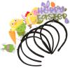 Abaodam 5pcs Happy Easter Headbands Easter Themed Hair Rabbit Chick Carrot Boppers Bunny Headwear Party Hair Accessories for Girls view 1