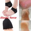Gel Cracked Silicone Heel Dry Socks Unisex Moisturizing Protectors Foot Skin Socks Screen Print Socks (Black, One Size) view 2
