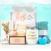 Birthday Gifts for Women Gif Ideas Best Friend-Relaxing Spa Gift Box Basket for Her, Mom, Female Friends,Get Well Soon Self Care Gift for Wome,Unique Gifts for Women Who Have Everything (White) view 1