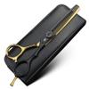 XUANFENG 6 inch Gold Professional Hair Scissors 9cr18 Steel Cutting and thinning Scissors are Suitable for Salon Hairdressers, Men, Women, Children and Adults (2 PCS) (Thinning Scissors) view 1
