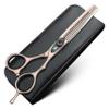 XUANFENG 6 inch pink professional hair scissors 9cr18q steel cutting and thinning scissors are suitable for salon hairdressers, men, women, children and adults (Thinning scissors) view 1
