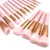 ZOREYA Makeup Brush Set - 15 Pcs Premium Synthetic Foundation Concealers Eye Shadows Make Up Brush,Eyeliner Brushes(Pink) view 1