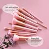 ZOREYA Makeup Brush Set - 15 Pcs Premium Synthetic Foundation Concealers Eye Shadows Make Up Brush,Eyeliner Brushes(Pink) view 2