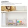 Homoyoyo 2pcs Boxes Storage Box Clothes Storage Bag Cosmetic Container Clear Makeup Stackable Organizer Drawers Stackable Drawers Organizing Glove Box The Pet Dressing Table view 2