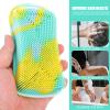 FOMIYES Silicone Body Scrubber for Exfoliating and Massaging Skin Shower Dual-Sided Scalp Brush Hook for Easy Storage for Men and Women view 2