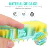 FOMIYES Silicone Body Scrubber for Exfoliating and Massaging Skin Shower Dual-Sided Scalp Brush Hook for Easy Storage for Men and Women view 3