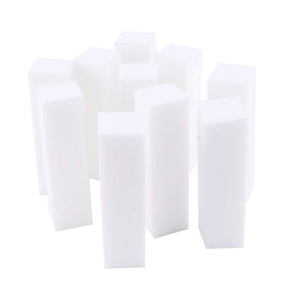 SHERCHPRY 10pcs Four-Sided Nail Buffer File Polishing Block Sponge Nail Grinding Tools for Manicure and Pedicure for Home Salon Use Material White