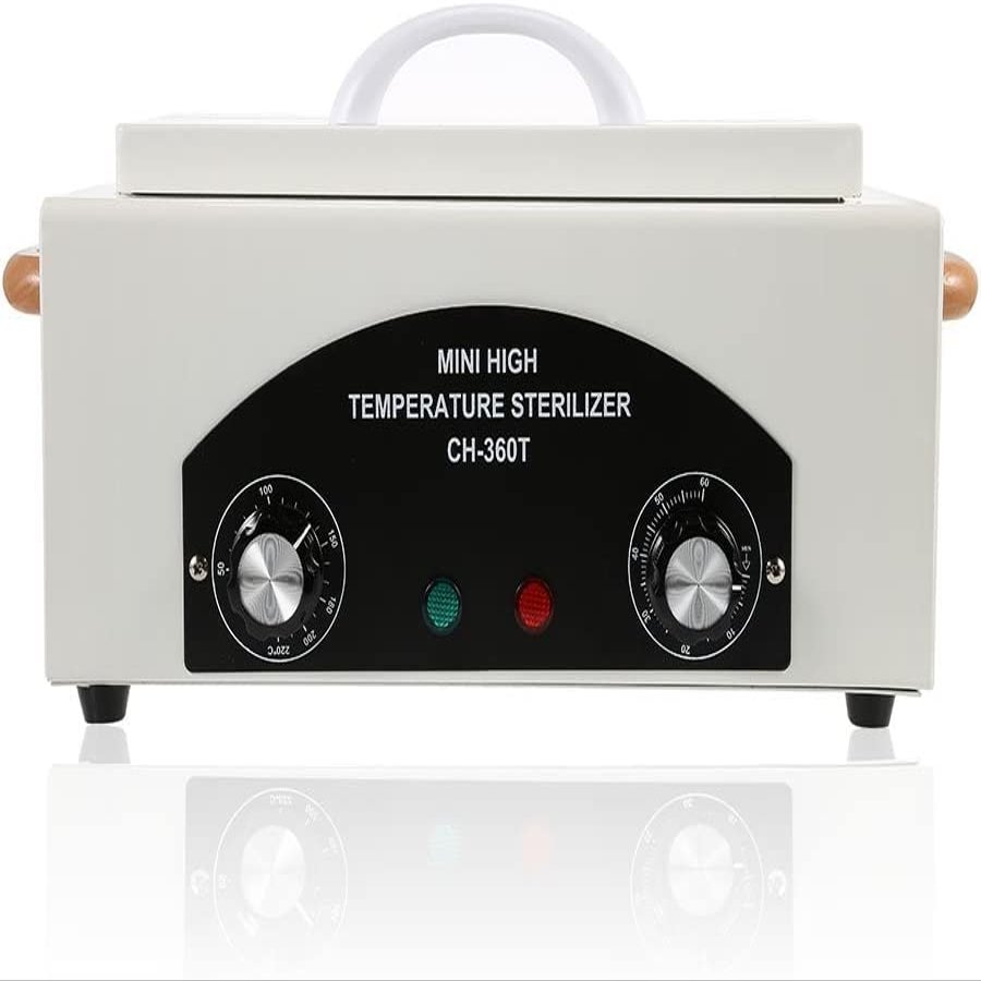 EustomA 1.5L Mini High Temperature Autoclave Machine Dry Heat Box For Nail Tool Heat machine