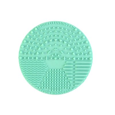 SOLUSTRE Round Makeup Brush Cleaning Pad Scrubber Tool for Easy Cleaning of Cosmetic Brushes Adorable Light and Convenient Makeup Accessory