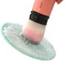 SOLUSTRE Round Makeup Brush Cleaning Pad Scrubber Tool for Easy Cleaning of Cosmetic Brushes Adorable Light and Convenient Makeup Accessory view 2