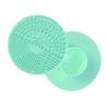 SOLUSTRE Round Makeup Brush Cleaning Pad Scrubber Tool for Easy Cleaning of Cosmetic Brushes Adorable Light and Convenient Makeup Accessory view 3