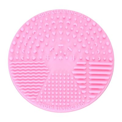 SOLUSTRE Round Makeup Brush Scrubber Cleaning Pad Cleaning Tool for Easy Makeup Brush Washing Cute