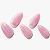 GLAMERMAID Light Pink Press on Nails Medium Almond, Handmade Glitter Jelly Soft Gel Nude False Nals, Stiletto Glue on Nails Kit for Women, Reusable Short Oval Stick on Acrylic Fake Nails Manicure Set view 2