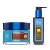 Blue Nectar Walnut Gel Scrub for Deep Exfoliation (1.7 Fl Oz) along with Honey Aloe Vera Detan Face Wash with Natural Vitamin E (3.38 Fl Oz) view 1