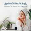 Blue Nectar Walnut Gel Scrub for Deep Exfoliation (1.7 Fl Oz) Natural Rose Face Toner for Glowing Skin & Pore Tightening(3.38Fl Oz) view 3