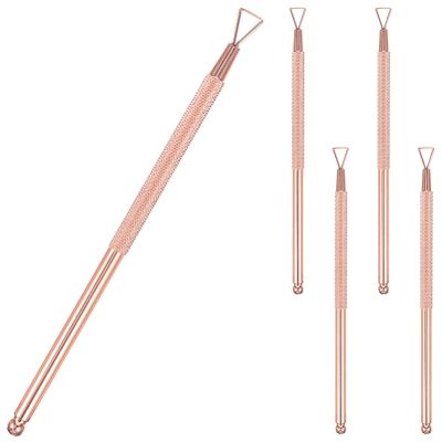 FOMIYES Nail Cuticle Trimming Removers Set 5pcs Stainless Steel Gel Polish Remover Nail Trimming Tools