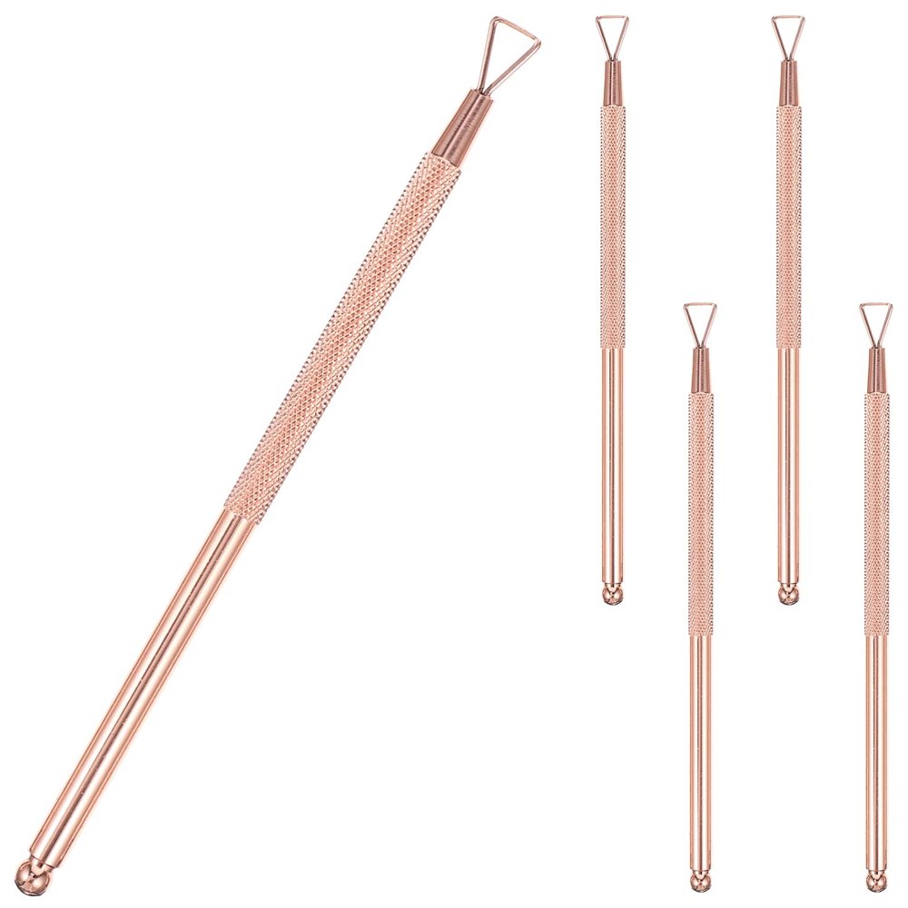 FOMIYES Nail Cuticle Trimming Removers Set 5pcs Stainless Steel Gel Polish Remover Nail Trimming Tools