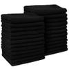 Barber Towels Black Salon Towels For Hair Stylist - Pack of 24, Not Bleach Proof, 16 by 27 Inches, Cosmetology Towel, Absorbent Cotton Hair Towel for Women, Men, Beauty, Spa and Home Hair Care view 1