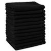 Barber Towels Black Salon Towels For Hair Stylist - Pack of 24, Not Bleach Proof, 16 by 27 Inches, Cosmetology Towel, Absorbent Cotton Hair Towel for Women, Men, Beauty, Spa and Home Hair Care view 2