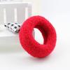 12 Pack Terry Cloth Cotton Elastic Stretchy Fuzzy Wide Thick Hair Ties Scrunchies Ties Ring Loop No Crease Seamless Hair Rubber Band Ponytail Holder Hair Accessories for Women Girl GB-JX015 (Big, red) view 3