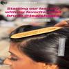 Wide Tooth Comb and Pro Finishing Brush Set Natural Texture Curly Hair and Beach Waves Volume and Smoothness PROMOTING HEALTHY HAIR, Curly Comb, teasing brush, ponytail brush. view 3