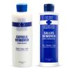 Blue Cross Hydrating, Moisturizing, Strengthening Cuticle Remover Oil with Lanolin + Extra Strength Callus Remover Gel for Heel or Feet, 16 oz each, 2 pack Bundle view 1