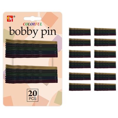 120 Pcs Colorful Bobby Pins Hair Pins Pain-Free Clips Strong Hold Non-Slip Styling Accessories for Thick Thin All Hair Types (Camouflage Assorted)