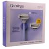 Flamingo Razor Women Shave Set with 1 Razor Handle, 13 Cartridges, 1Shower Holder view 2
