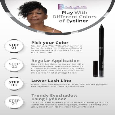 Beauty and the City creamy, long-wear, waterproof eyeliner (Diamond Silver)