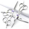 5.5/6/6.5 Inch Sharonds Hair Salon Professional Barber Scissors Hair Styler Professional Hair Styling Tools Hair Scissors Set (6 Inch 3 Pieces-B) view 1