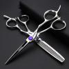 5.5/6/6.5 Inch Sharonds Hair Salon Professional Barber Scissors Hair Styler Professional Hair Styling Tools Hair Scissors Set (6 Inch 3 Pieces-B) view 3