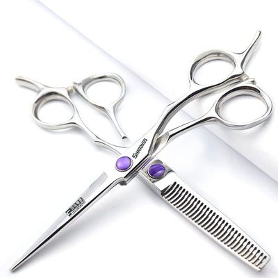 5.5/6/6.5 Inch Sharonds Hair Salon Professional Barber Scissors Hair Styler Professional Hair Styling Tools Hair Scissors Set (5.5 Inch 2 Pieces)
