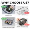 Moyad TSA Approved Clear Toiletry Bag with Handle, 3 Pack Quart Size 3-1-1 Liquids Pouch for Travel, Transparent Makeup & Cosmetic Organizer for Women Men, Grey view 4