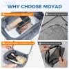 Moyad TSA Approved Clear Toiletry Bag, 3 Pack Quart Size 3-1-1 Liquids Pouch for Travel, Transparent Makeup & Cosmetic Organizer for Women Men, Grey view 4