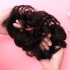 KALLORY 2pcs Synthetic Hair Bun Tool Creative Headdress for Women Girls Brownish Black Chignon Accessories for Volume and Fullness Easy to Use Hair Plate for Stylish Updos view 3