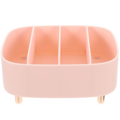 Zerodeko Cosmetics Desktop Organizer Multi Makeup Eyeshadow Storage Box for Vanity Compact Design for Easy Access and Clutter Dresser