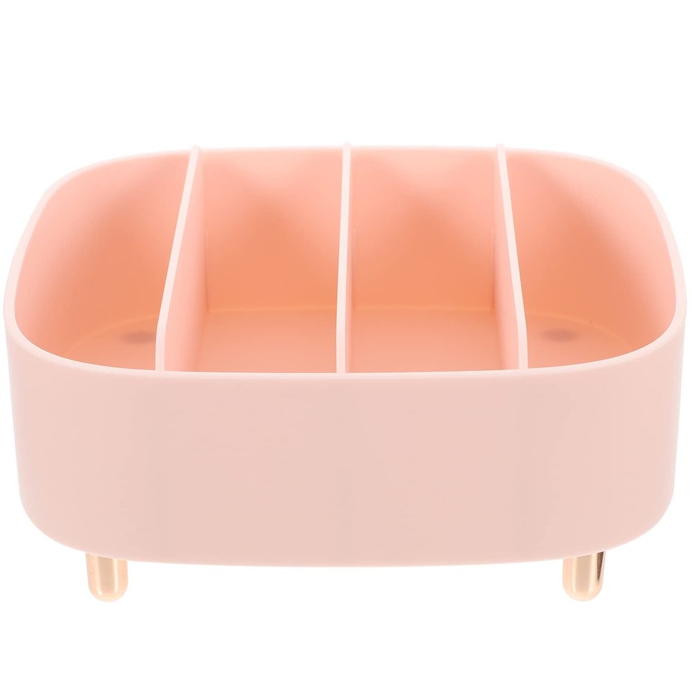 Zerodeko Cosmetics Desktop Organizer Multi Makeup Eyeshadow Storage Box for Vanity Compact Design for Easy Access and Clutter Dresser
