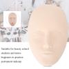 Mannequin Head and Practice Skin Practice Permanent Makeup Silicone Fake Skin for Microblading Eyebrow Lip Training(Dough) view 3