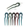 KALLORY Classic u Shaped Hairpins 5pcs Women Hair Forks Girls Buns Sticks Hair Stick Accessories Hairpin for Women French Pin view 2