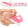 Beavorty Nail Cleaning Brush, 12pcs Hand Grip Plastic Scrubbing Brush with Soft Bristles Fingernail Cleaning Manicure Supplies for Hands Feet Nails view 3