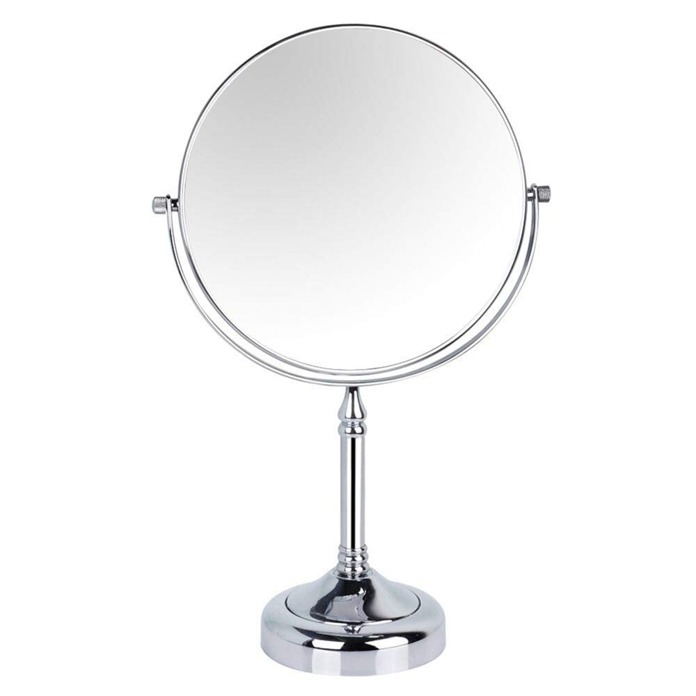 8 Inch Double Sided Standing Makeup Mirrors 10X/7X/5X/3X Magnification & Regular 360 Rotating Professional Brass Vanity Mirror(Size:10X)(7X) ( 7X)