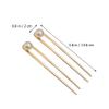 2pcs U Shaped Hairpin Pearl Hair Fork Hair Pins for Women Metal Hair Stick Bun Hair Holder Pearl Hair Pin Updo Hair Stick Updo Hair Fork Women Hair Stick Chignon Pin Women Hair Pin view 2