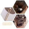 2pcs U Shaped Hairpin Pearl Hair Fork Hair Pins for Women Metal Hair Stick Bun Hair Holder Pearl Hair Pin Updo Hair Stick Updo Hair Fork Women Hair Stick Chignon Pin Women Hair Pin view 4
